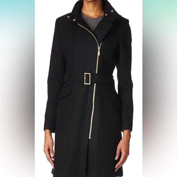 Cole Haan Black Trench Coat